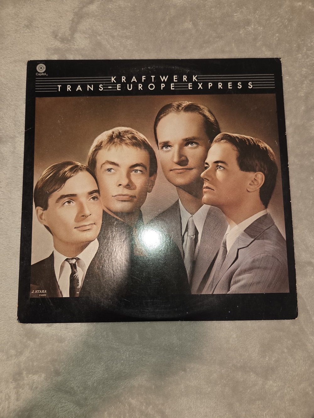 Vintage Kraftwerk Trans-Europe Express 1977 Capitol Vinyl Album